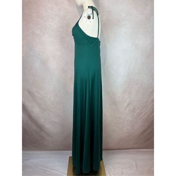 Vintage 1960s 1970s Sax Fifth Evening Gown Dress Emerald Green - Picture 12 of 14